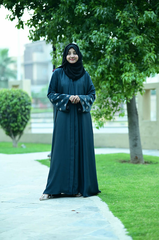 Ivory Thread Abaya